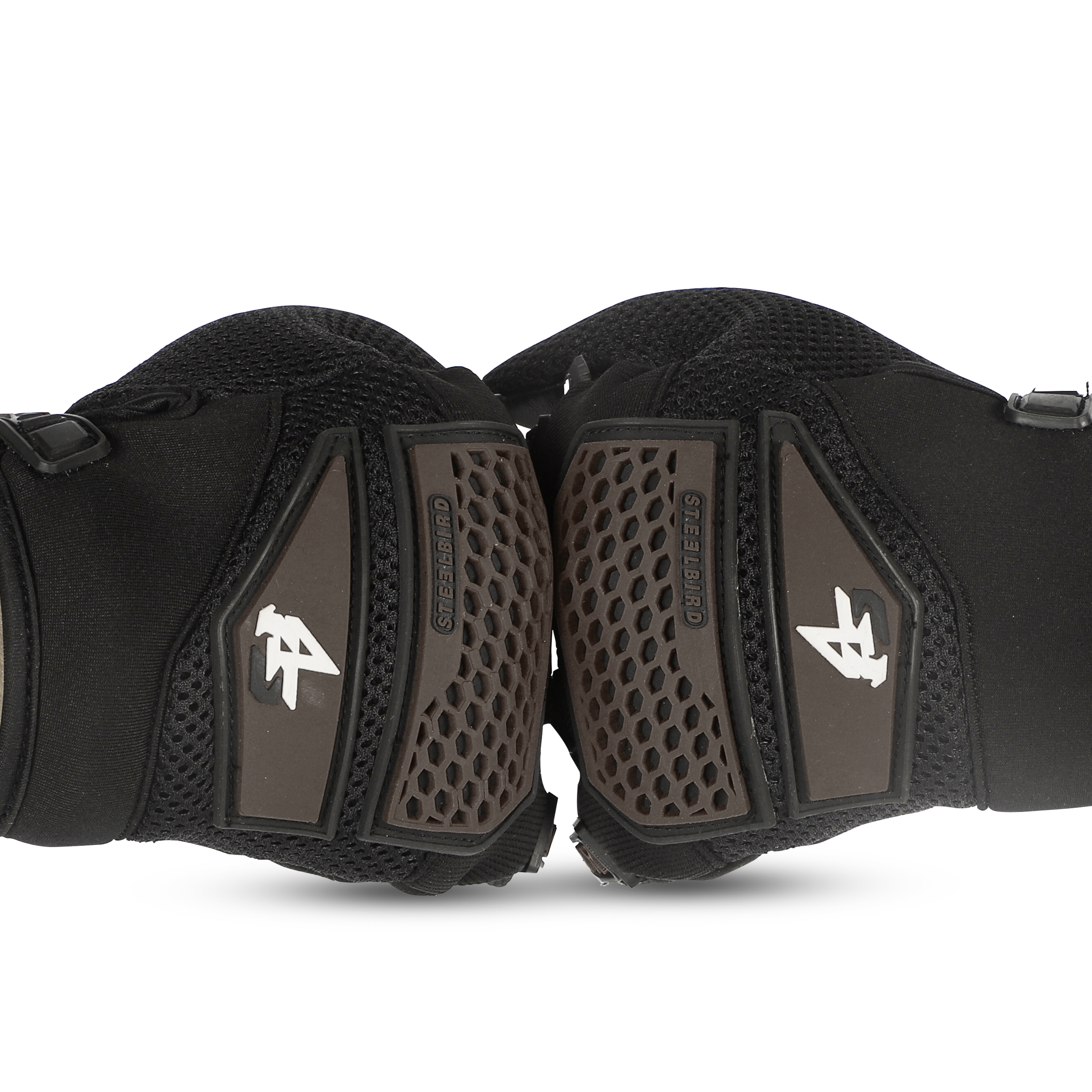 Steelbird Rider-Pro Full Finger Gloves- Brown